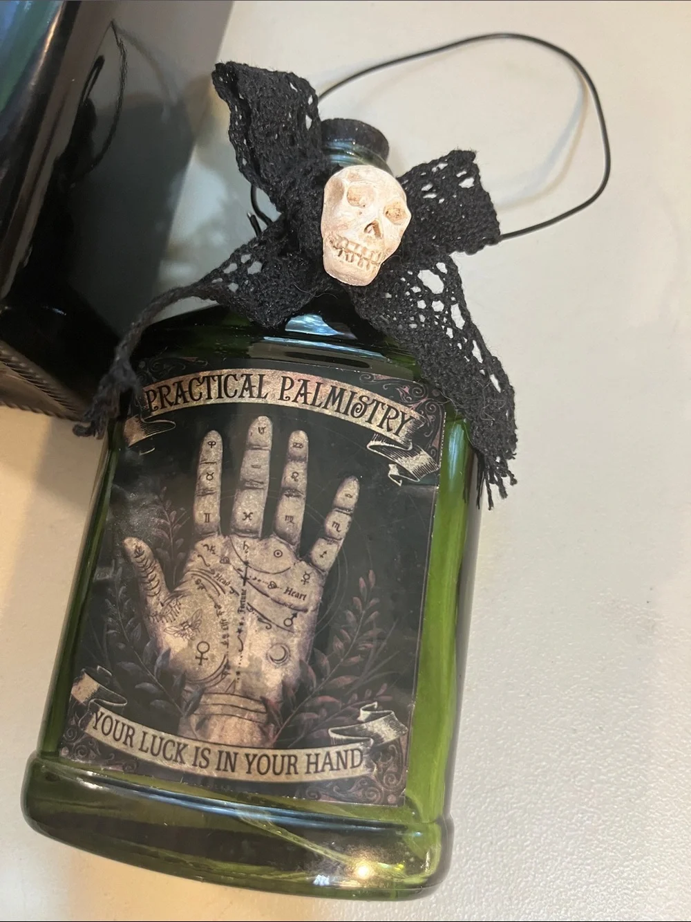 Raven's Claws Black & Green Decorative Apothecary Bottles - Gothic Home Accent